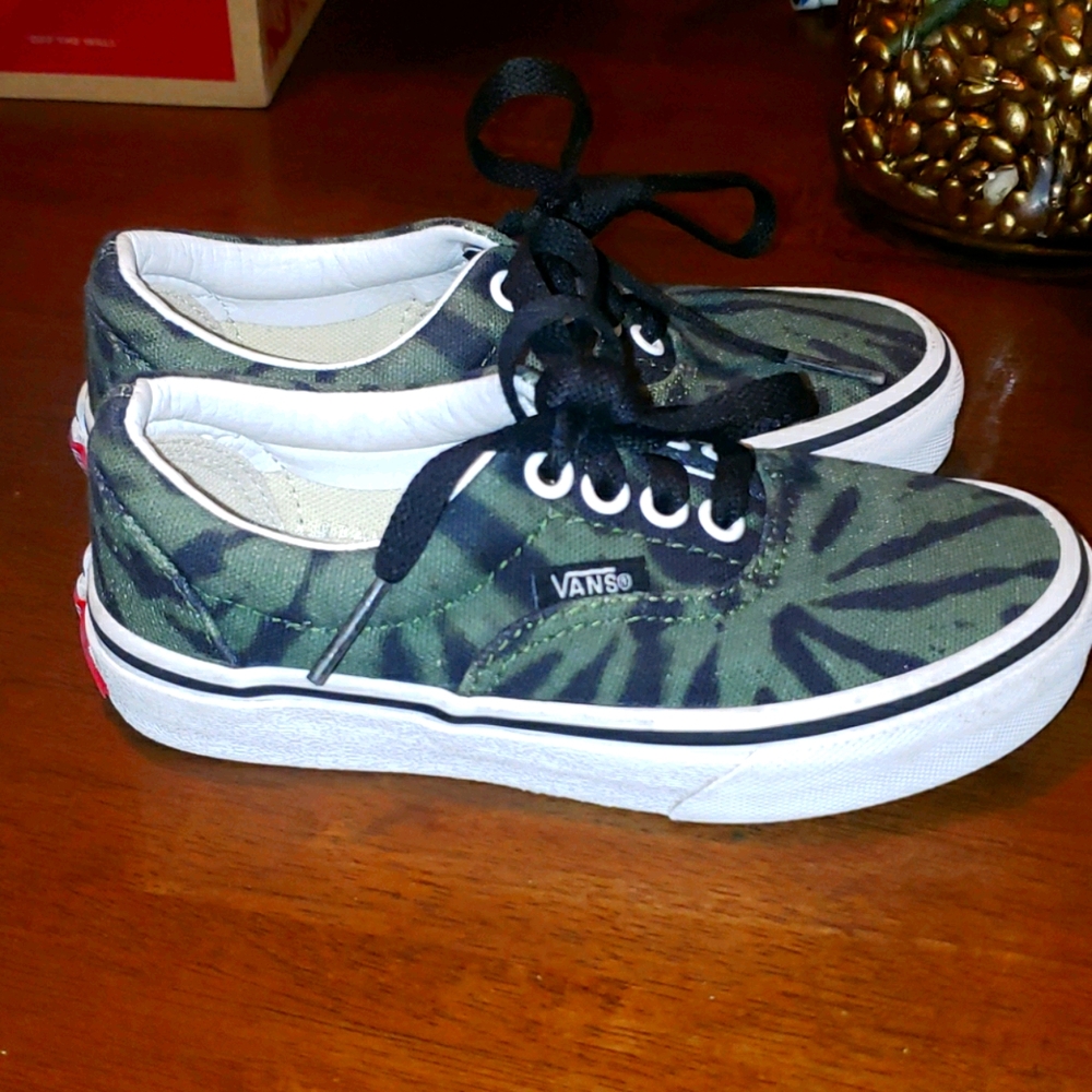 Vans Kids Shoes Size 11.5K Green Tie Dye